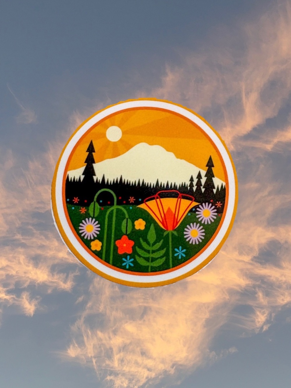 Mount Rainier Vinyl Sticker